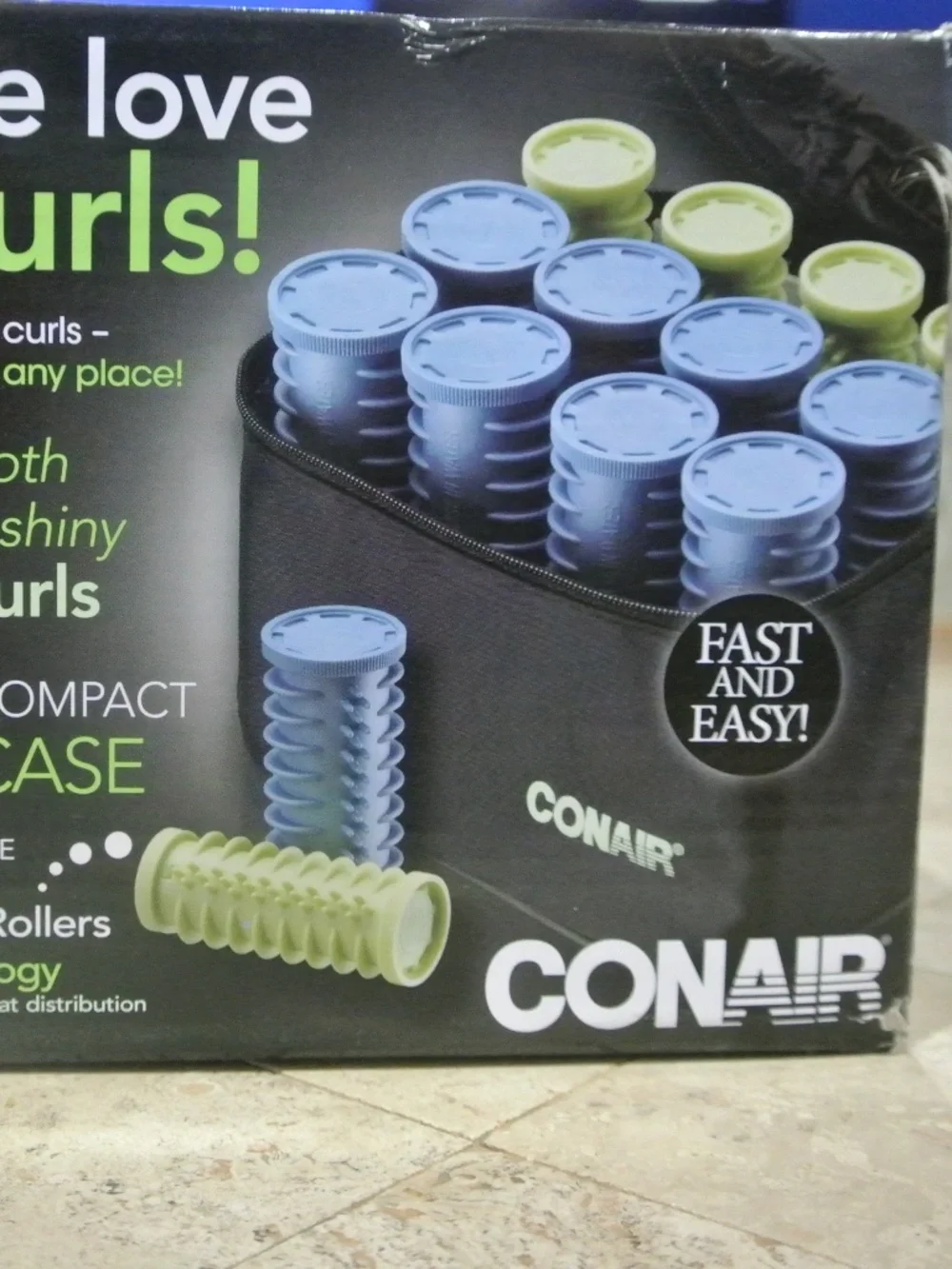 CONAIR FOR THE LOVE OF CURLS HOT ROLLER SET